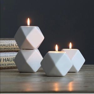 Cubic Ceramic Candle Holder
